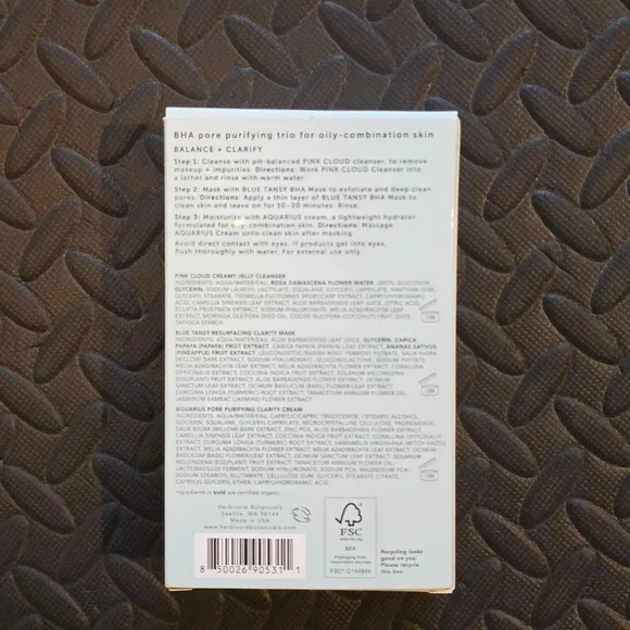 Women's Herbivore Waves of Clarity Skincare Set One Size White Light Blue - Picture 2 of 4